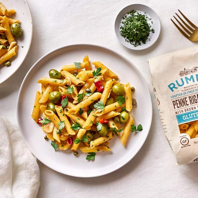 Rummo Italian Pasta GF Rigatoni No.50 -Always Al Dente Certified Gluten-Free Made In Italy (6 Pack 12oz Each)