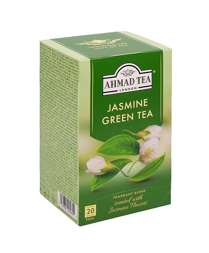 Ahmad Tea Jasmine Romance Green Tea 20-Count Boxes (Pack of 6)