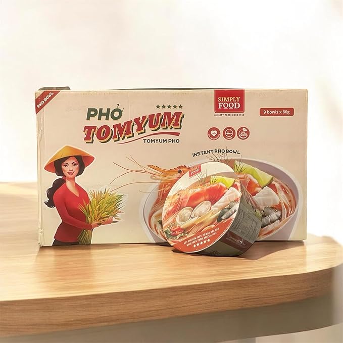 Asia Style Instant Noodles (2 CASE SET INSTANT PHO TOMYUM BOWL)