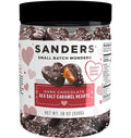 Sanders Dark Chocolate Sea Salt Caramel Hearts 18 oz. Tub