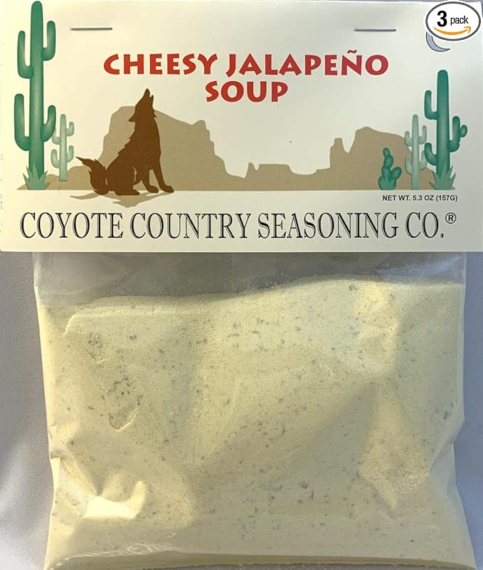 Coyote Country's Cheesy Jalapeno Soup Mix (3 Pack)