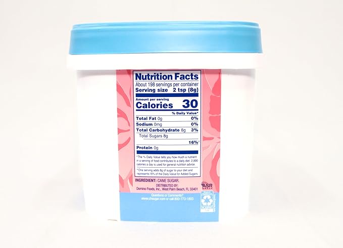 C&ampH® Pure Cane Ultrafine Granulated Baker's Sugar™ 3.5 lb Easy Baking Tub (Pack of 2) - Includes Bonus Recipe Card