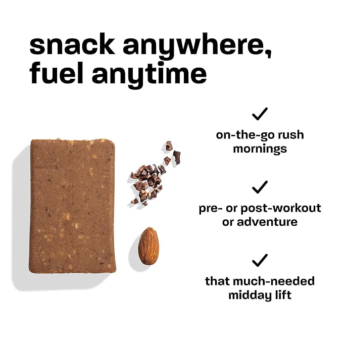 smul Plant Based Protein Bar – Cocoa Almond – 13g Protein Only 3g Sugar Gluten Free Non-GMO Vegan Dairy Free – High Fiber Snack to Satisfy and Sustain – 5 Pack