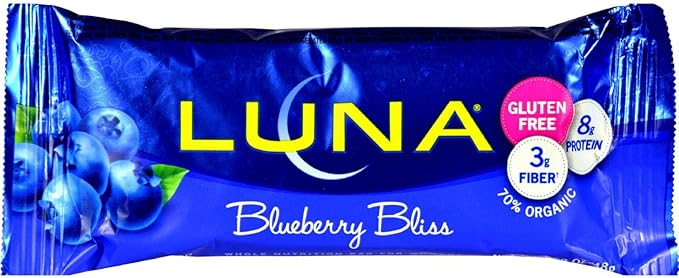 Clif Bar Luna Nutrition Bar for Women Blueberry Bliss 15 Bars