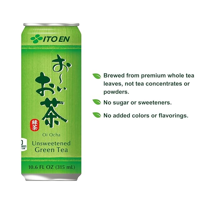 Ito En Oi Ocha Green Tea Unsweetened 10.6 Ounce (Pack of 12)