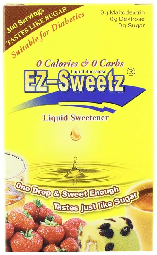 EZ-Sweetz Liquid Sweetener 0.75-Ounce (Pack of 6)