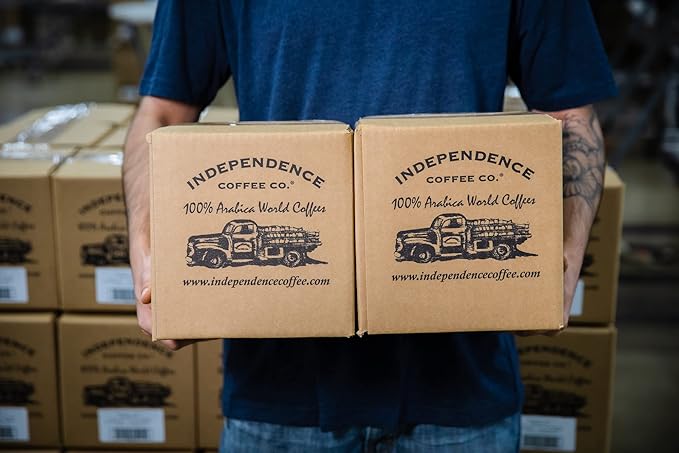 Independence Coffee Co. Jet Fuel Intense and Heavy Body Dark Roast Whole Bean Coffee 24 Ounce Bag (Packaging May Vary)
