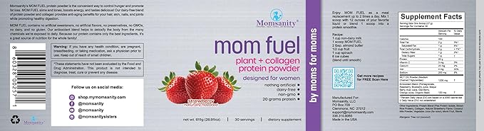Protein Powder for Women - Limited Edition - Dairy-Free Meal Replacement - Plant &amp Collagen Protein Blend | 20g Protein (Strawberry)