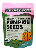Wilderness Poets Organic Heirloom Pumpkin Seeds - Styrian Variety No Shells Naturally Hulless. Unsalted Bulk Size Grown in Oregon USA or Europe (32 Ounce - 2 Pound)