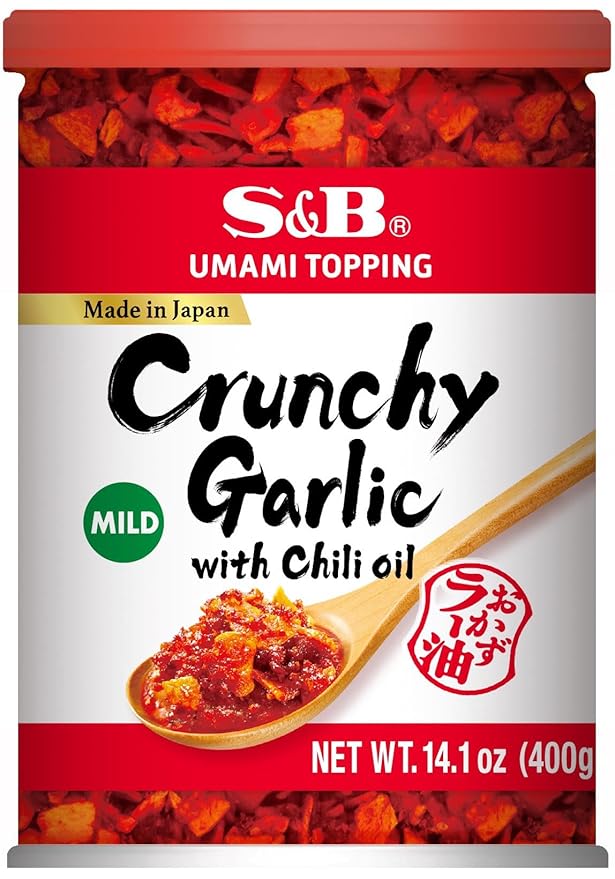 S&ampB Chili Oil with Crunchy Garlic 14.1 Ounce