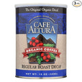 Cafe Altura Ground Organic Coffee Regular Roast Decaf 12 oz Can (Pack of 3)