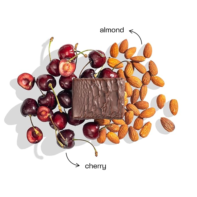smul Plant Based Protein Bar – Cherry Almond – 13g Protein Only 3g Sugar Gluten Free Non-GMO Vegan Dairy Free – High Fiber Snack to Satisfy and Sustain – 12 Pack