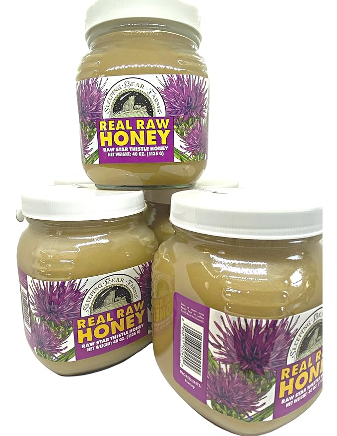 Raw Honey 2 1/2 lbs. Case of 12. 100% Bulk Honey Pure Raw Honey. Unfiltered Unpasturized Unheated Creamy honey