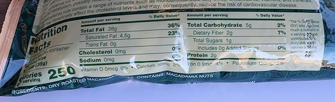 Hamakua Macadamia Nuts - No Salt Baking Macadamias (1.25 lb) - Natural Eco-Friendly Large Hawaiian Grown Dry Roasted Half and Whole Macadamias