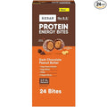 RXBAR Protein Energy Bites Gluten Free Protein Balls Dark Chocolate Peanut Butter 21.1oz Box (24 Bites)