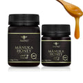 BeeNZ Raw Manuka Honey Certified UMF 5+ (MGO 83+) 2 Pack Pure New Zealand Manuka Honey Superfood Honey for Wellness Support No Sugar Added Traceable from Hive to Jar 8.8 oz/250g &amp 17.6 oz/50