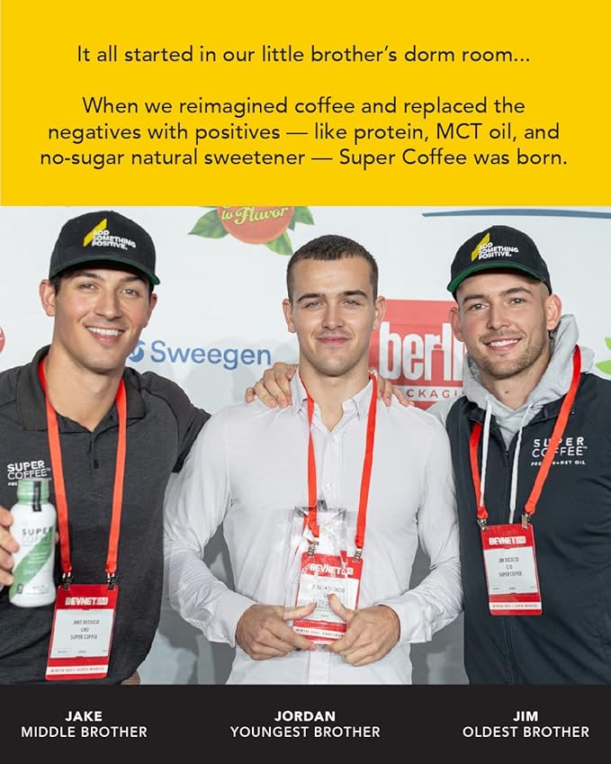 Super Coffee Plant Based Keto Protein Coffee (0g Added Sugar 10g Pea Protein 80 Calories) [Blueberry Muffin] 24 Fl Oz 24 Pack | Iced Smart Coffee Drinks