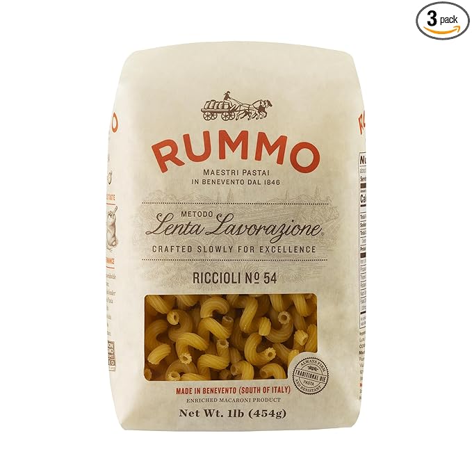 Rummo Pasta N.54 - Corkscrew Noodles Durum Wheat Spiral Pasta Imported from Italy - 16 Ounce (Pack of 3)