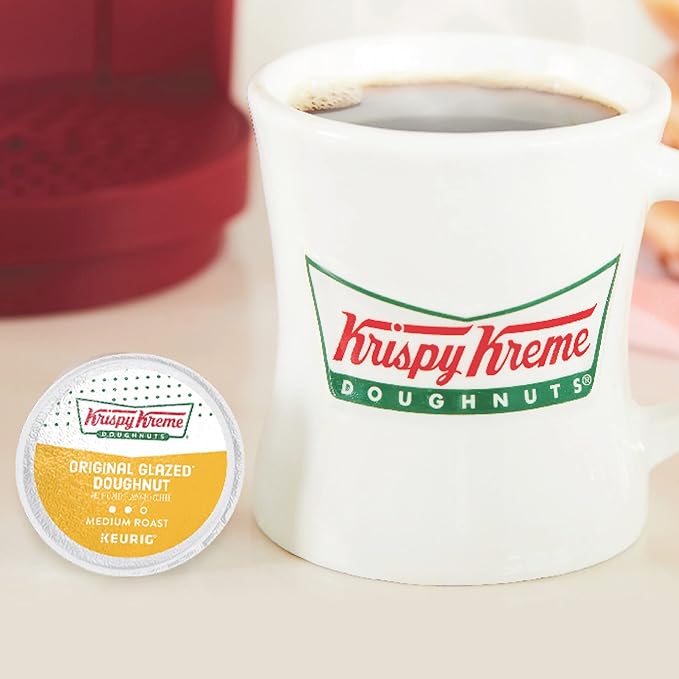 Krispy Kreme Original Glazed Doughnut Single-Serve Keurig K-Cup Pods Flavored Medium Roast Coffee 96 Count