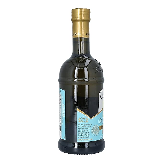 Colavita Greek Extra Virgin Olive Oil Pack of 2 Glass Bottle
