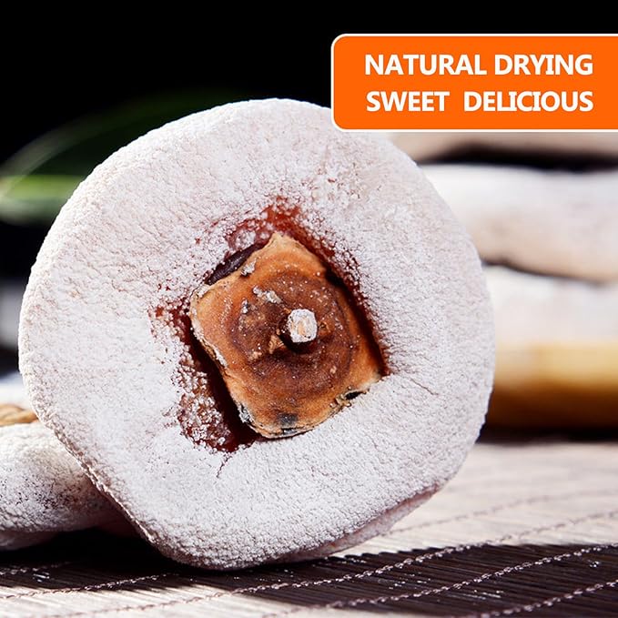 Natural Dried PersimmonsPersimmons Fruit FreshNatural Sweet Fruit SnackDehydrated Unsweetened DriedfruitFresh picking on the farm(500g) shuang