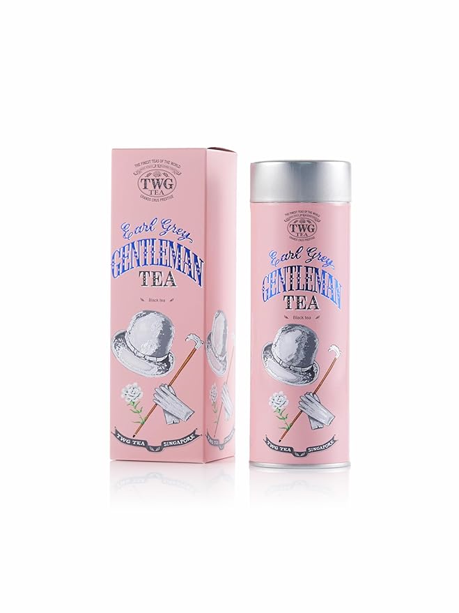 TWG Tea | Earl Grey Gentleman | Black Tea | Bergarmot &amp Rose | Haute Couture Tin 100g | Gift Set