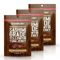 Kaimana Ahi Tuna Jerky Kiawe Smoked Sea Salt - Soft and Tasty - Premium Fish Jerky Made in the USA. High in Omega 3's All Natural and Wild Caught - 2 Ounce (Pack of 3)