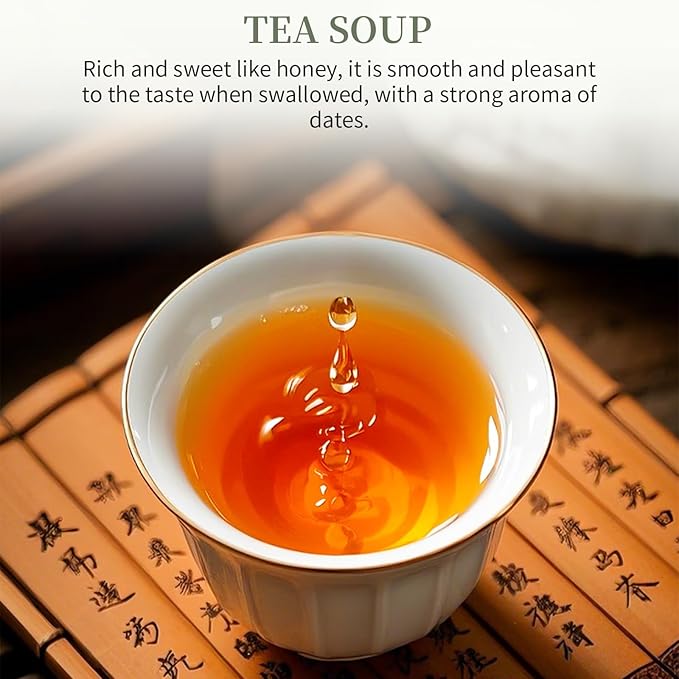 XIXICHA Shoumei White Tea Cake 300g/10.6oz Chinese Tea Fuding White Tea Aged 2017 Old Shou Mei Tea Beautiful Gift Packaging （240 cups）白茶 寿眉老白茶 茶饼 福鼎白茶