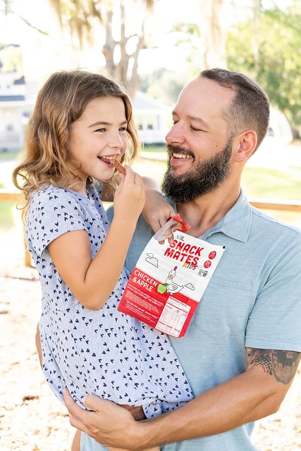 Snack Mates by New Primal Sampler Three Flavor Pack Mini Chicken Sticks High Protein and Low Sugar Kids Snack Certified Gluten Free Soy Free Certified Paleo Lunchbox Friendly 15 Count