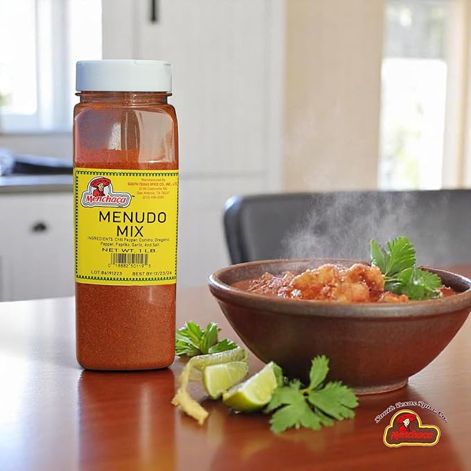Menchaca Menudo Mix Seasoning 1 Lb– Authentic Mexican Spice Blend for Menudo &amp Pozole –– Bold &amp Traditional Flavor