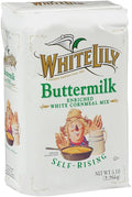 White Lily Self-Rising Buttermilk White Cornmeal Mix Enriched 5 lb Bag