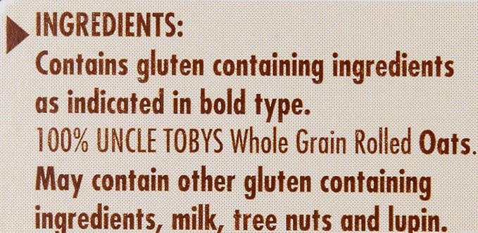 UNCLE TOBYS Oats Quick Sachets Original 10 Sachets 340g