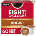 Eight O'Clock Coffee Hazelnut Single-Serve Coffee K-Cup Pods Medium Roast 60 Count
