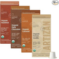 Artizan Coffee USDA Organic Espresso Coffee Capsules For Nespresso Original | Flavors Variety | 120 Compatible Compostable Pods