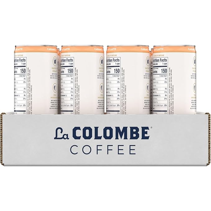 La Colombe Coffee Caramel Draft Latte 11 fl oz Cans (Pack of 12) Coffeehouse Quality Cold Brew Specialty Grade Coffee Beans Ready-to-Drink On-the-Go
