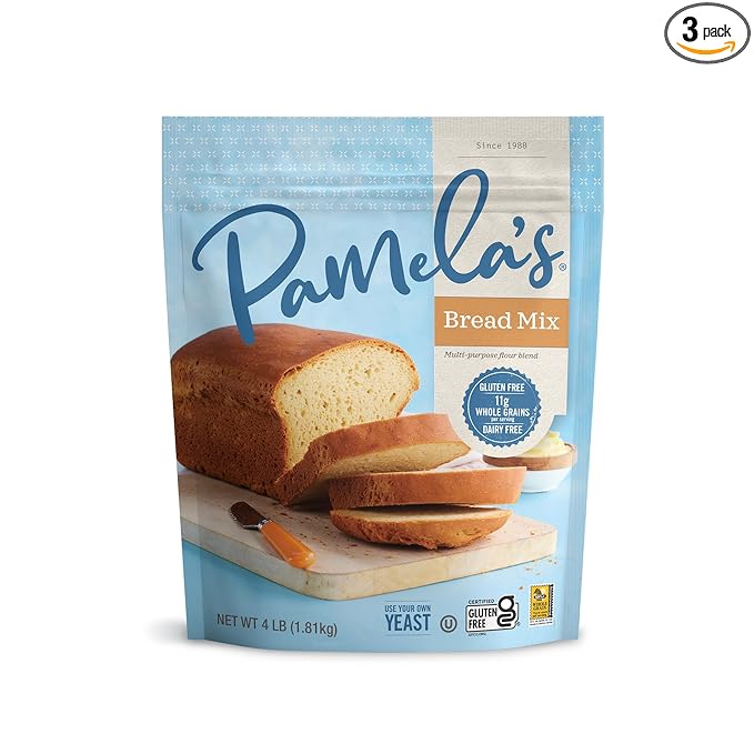 PAMELAS MIX BREAD &amp FLOUR BLND GF 4 LB PK- 3