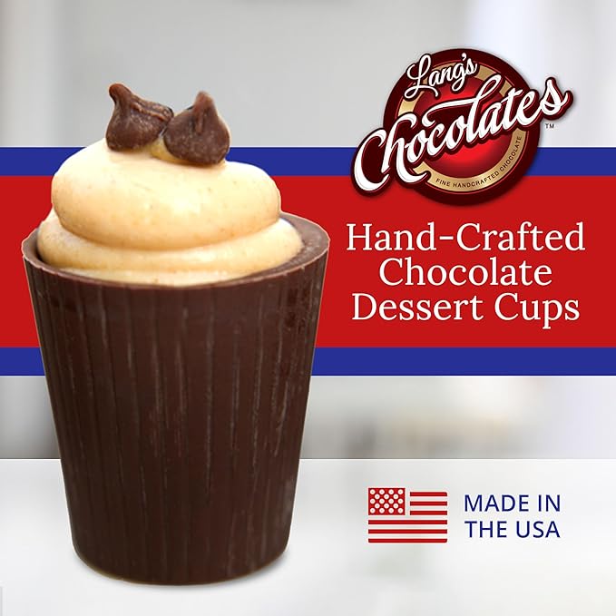Lang’s Chocolates – Milk Chocolate Cups – Gluten-Free Kosher Certified – Add Mousse Dessert or Liqueur – Perfect for Entertaining – 64 Count