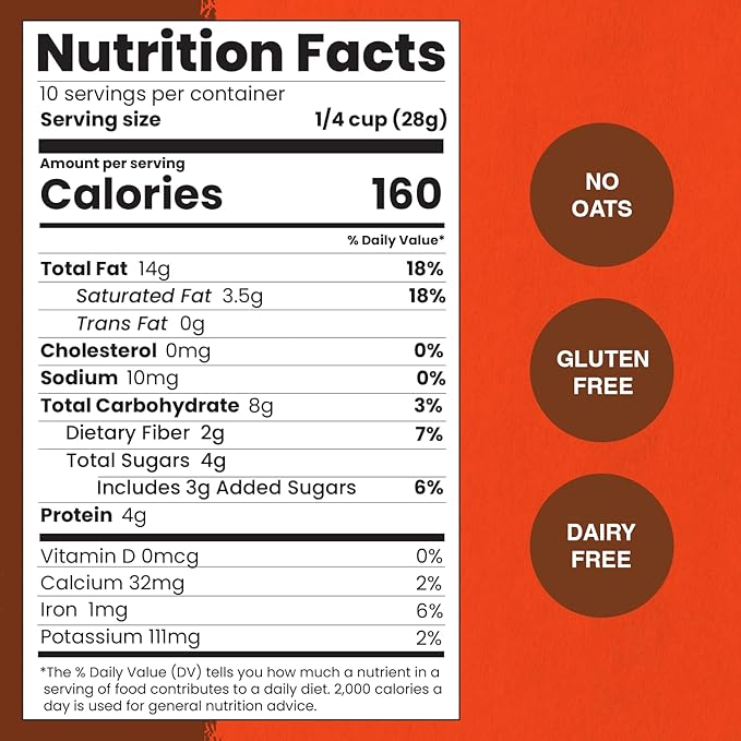 Paleonola Maple Pancake Grain Free Granola 10 Oz Resealable Bag (Pack of 2) - Grainless Paleo Granola Blended w/Organic Maple Syrup Almonds Pepitas Pecans &amp Vanilla Extract - Gluten &amp Dai