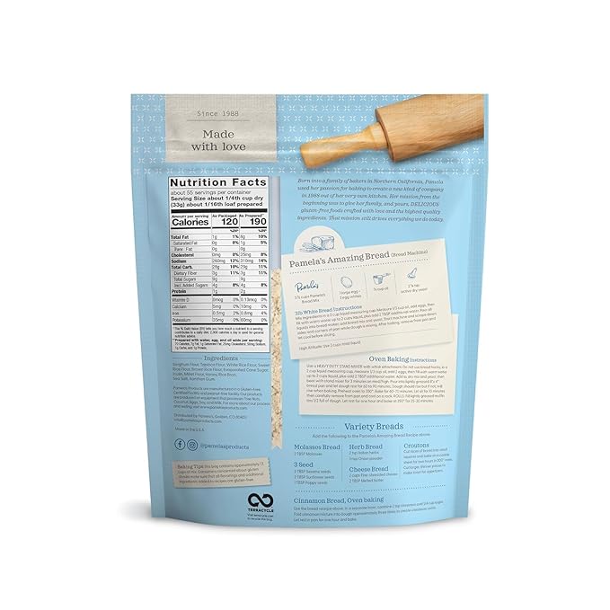 Pamela's Products Amazing Gluten-free Bread Mix 4-Pound Bag