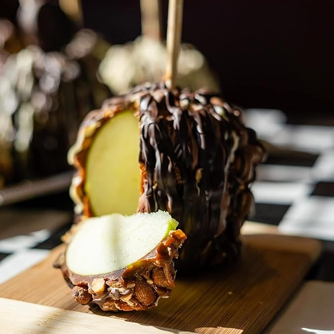 TV's Deli &amp Diner Gourmet Jumbo Caramel Apple | Caramel Toasted Almonds &amp Dark Chocolate | Handmade &amp Freshly Prepared (Almond Dark Chocolate)