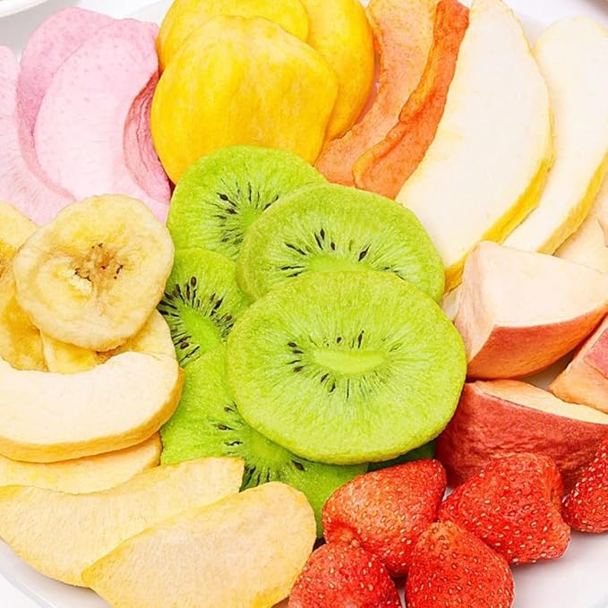 Freeze Dried Fruit Mix 100g*3 bags Strawberry &amp Mango with Assorted Vegetables Crisps Healthy Snack No Added Sugar &amp Preservatives Gluten-Free Vegan Snack