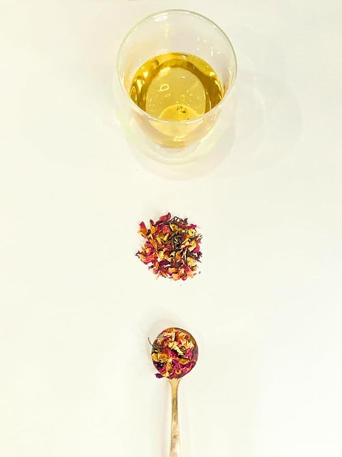 Aeon Teä Purity &amp Balance Organic Herbal Tea Bags (25 Count) - Gentle Detox Blend with Rose Petals and Rose Hips for Digestive Wellness Caffeine-Free Individually Wrapped