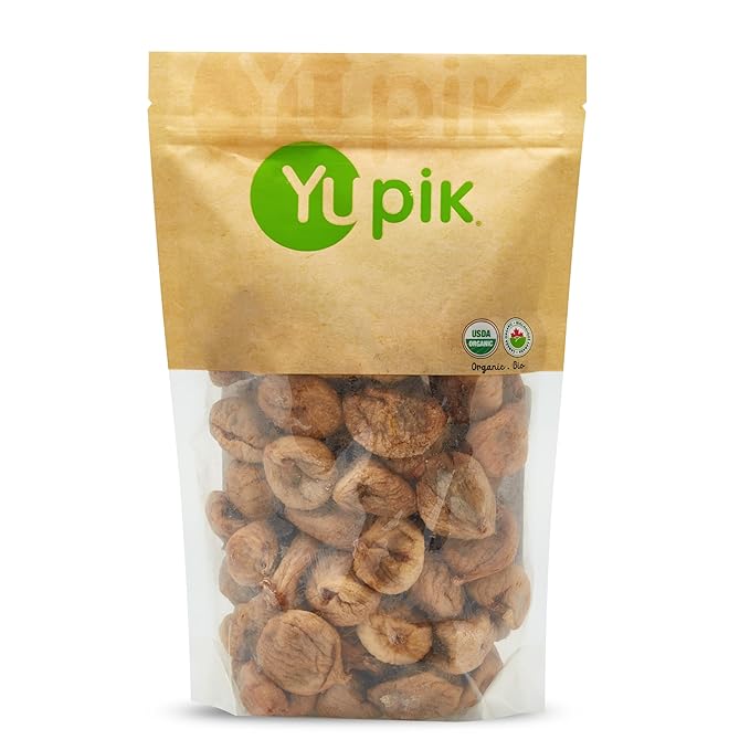 Yupik Organic Natural Figs 2.2 lb (35.2 oz) Gluten-Free Non-GMO Vegan Whole Dried Fruits Naturally Sweet No Sulphites No Added Sugar Good Source of Fiber Healthy Snacks Ideal for Baking