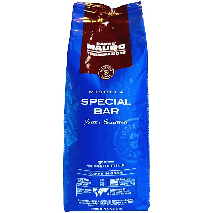 Caffe Mauro Special Concerto Roasted Espresso Beans from Italy 2.2 lbs (1kg) Italian Espresso Coffee Beans Dark Roast – Full Body &amp Intense Flavor Arabica &amp Robusta