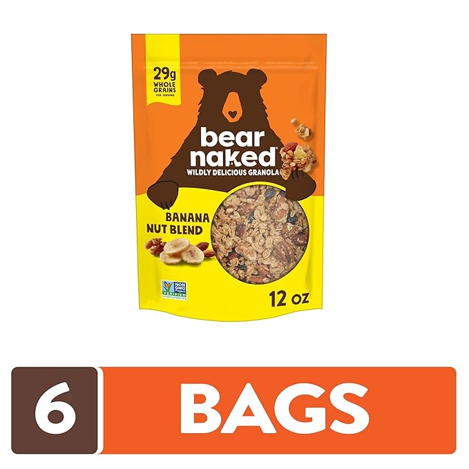 Bear Naked Granola Banana Nut Vegetarian and Non-GMO Project Verified 4.5lb Case (6 Count)