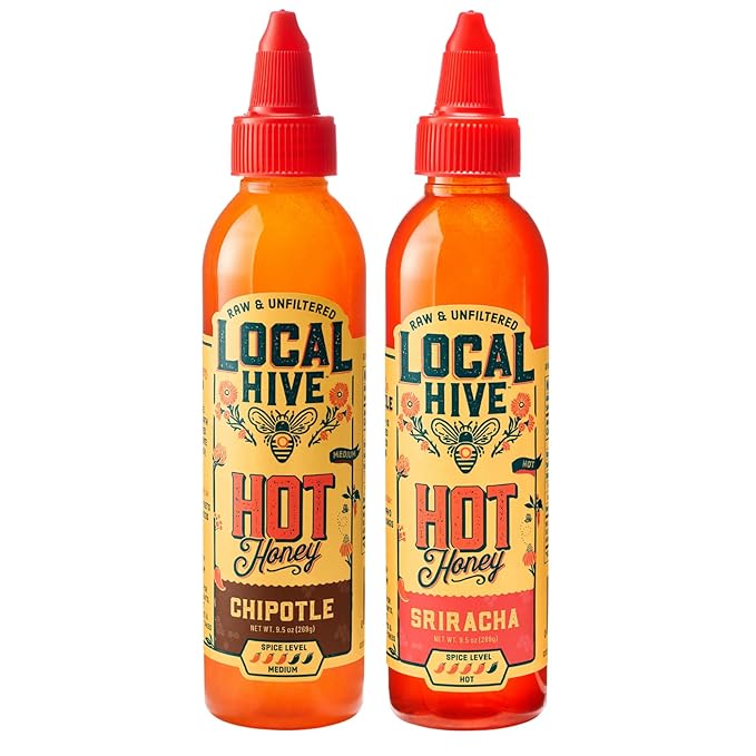 Local Hive Smoky Heat Duo – Chipotle &amp Sriracha Hot Honey Bundle