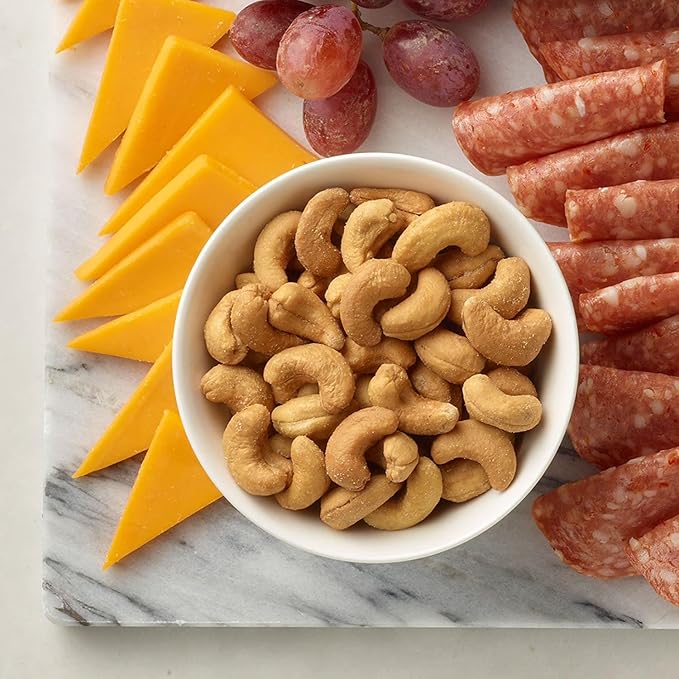 Premium Whole Roasted Cashews with Sea Salt 33 oz Premium Crunchy Salted Cashew Nuts for Healthy Snacking Trail Mix Baking Cooking &amp Party Family Bulk Pack