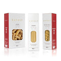 Eataly Dinner for Two Pasta Bundle Pack- Linguini Antichi Fusilli &amp Rigatoni 3-500g (17 oz.) Boxes- 1 Each