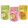 Amrita Golden Raisins (1lb) + Dried Apples Diced (1lb) + Dried Apple Rings (1lb) | No Sugar Added Vegan non-GMO Gluten Free Peanut Free Soy Free Dairy Free Snacks | Healthy Snacks For Cravings
