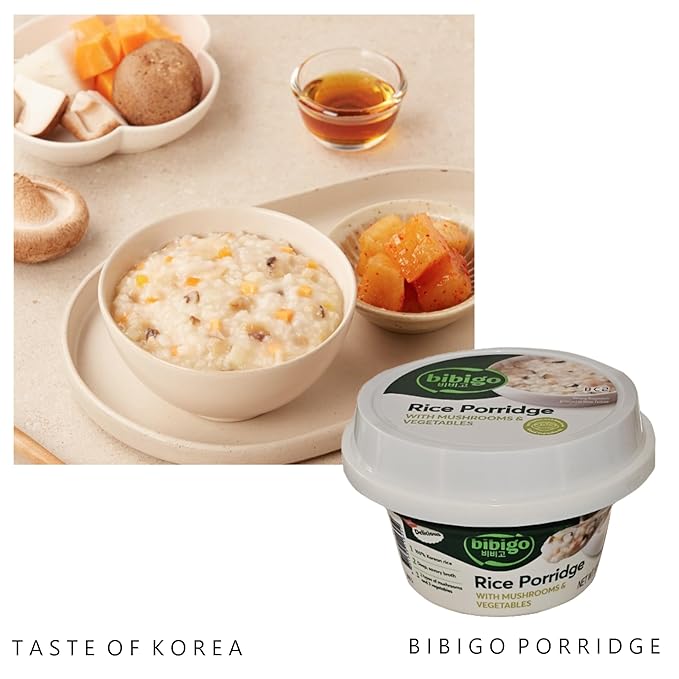 Korean Traditional CJ Mushroom &amp Vegetable Porridge 265g (12 MUSHROOM)